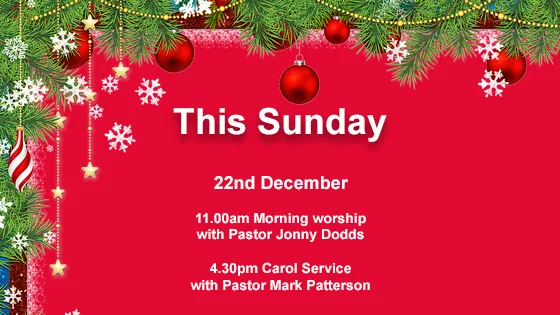 Sunday 17th November at Moira Baptist